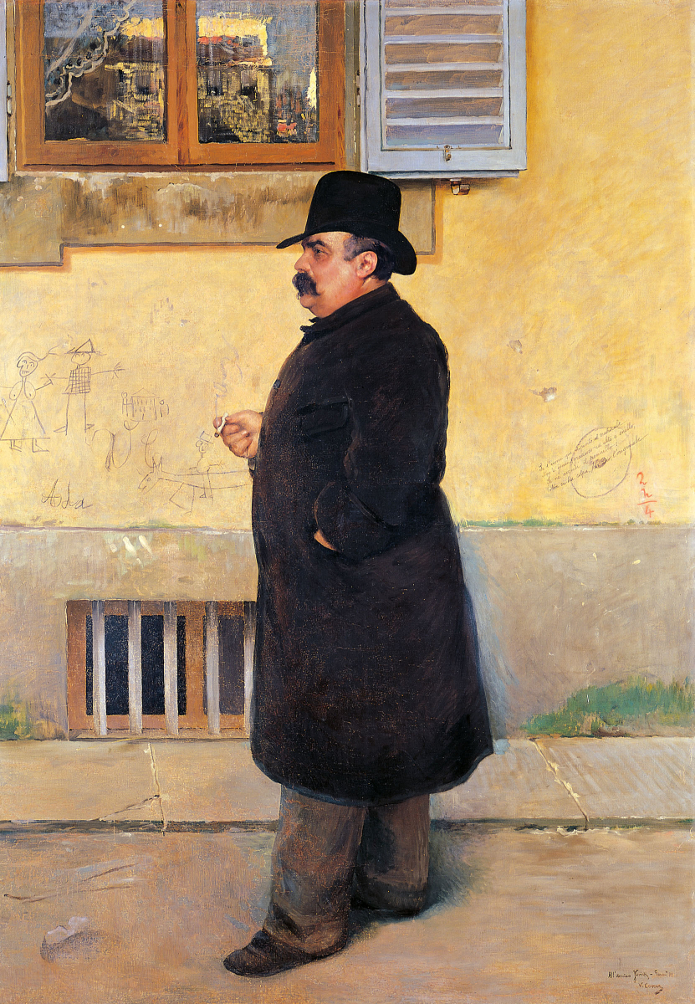  Vittorio Corcos, Yorick (Pietro Coccoluto Ferrigni), 1889, olio su tela, cm 199x138 Livorno, Museo Civico Giovanni Fattori 