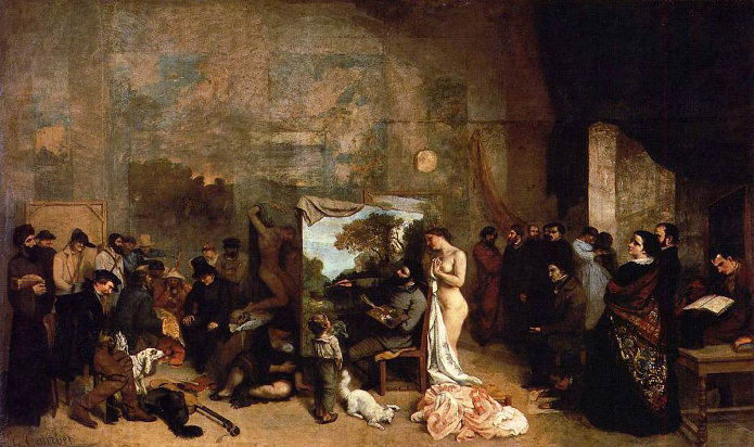  Gustave Courbet, L'atélier, 1854-55 