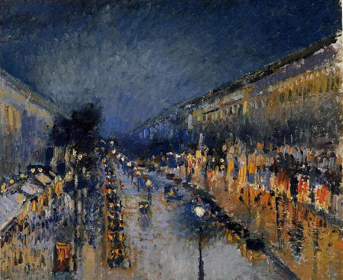  Camille Pissarro, Boulevard Montmartre, effet de nuit, 1898