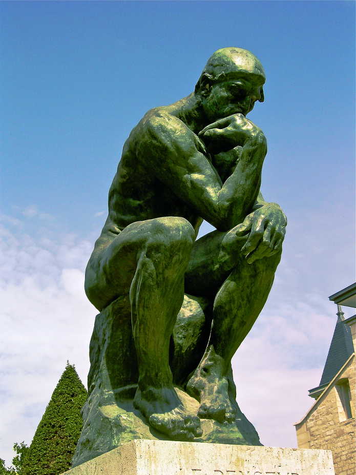 DONGLU Figura di Statua di Rodin Maschio del pensatore in Resina Art Sculpture Statue Colore : 1 