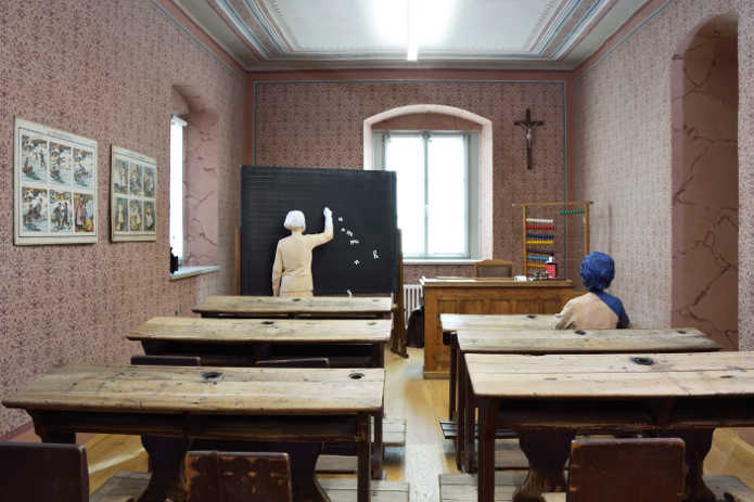  Museo della Scuola - Schulmuseum (BZ). Aula scolastica. Foto A. Campaner.