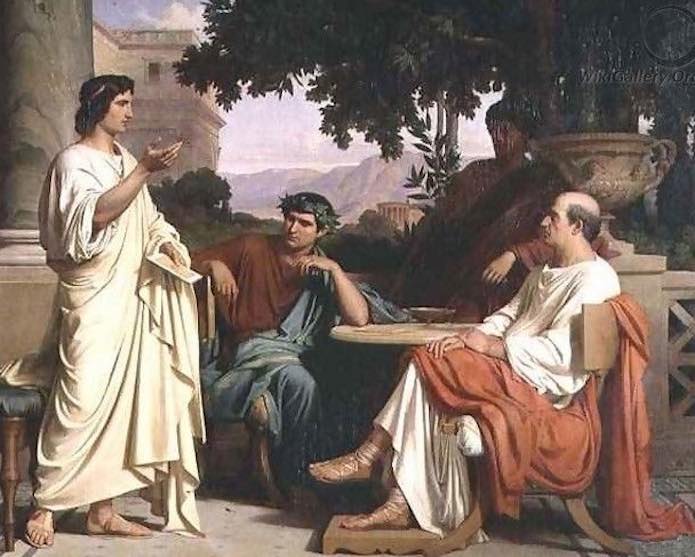 Charles François Jalabert, Virgilio e Vario a casa di Mecenate