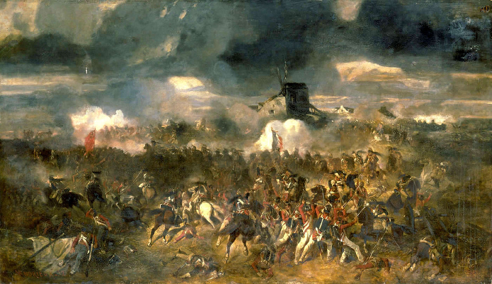 Clément-Auguste Andrieux, La battaglia di Waterloo, 1852