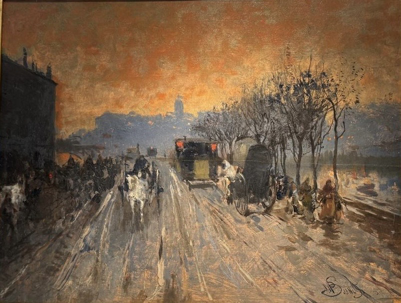 Milano, Ripa di Porta Ticinese, collezione privata (courtesy Quadreria dell’800)