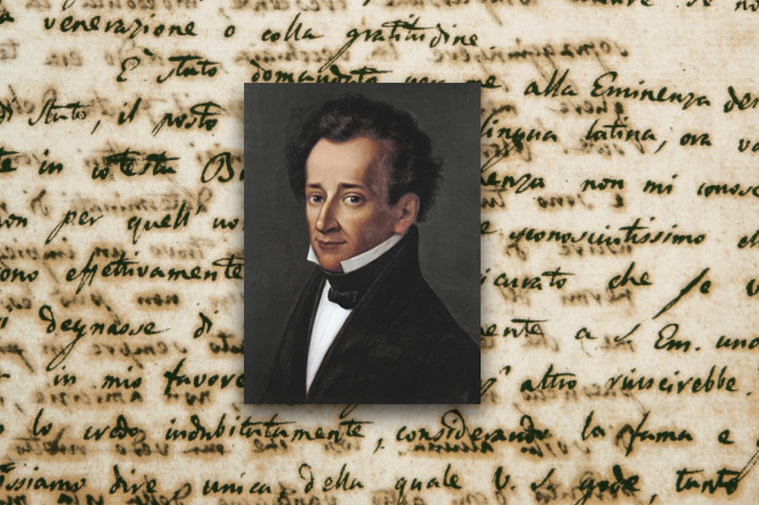 ritratto di Giacomo Leopardi 