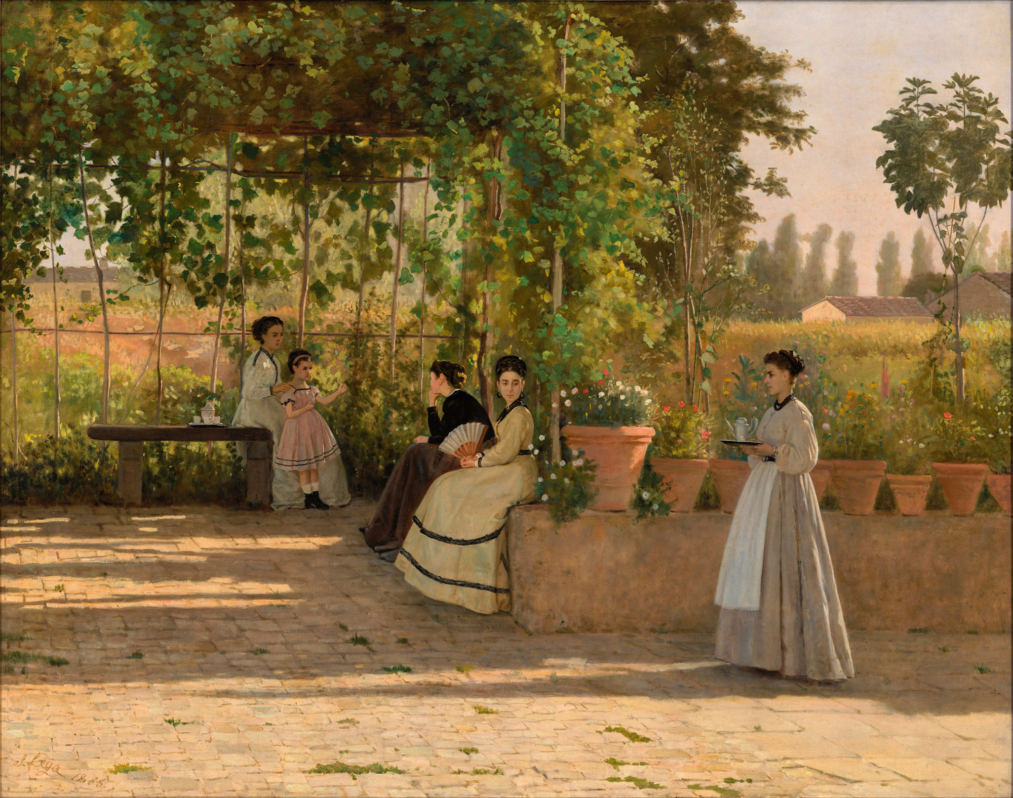 Silvestro Lega Un dopo pranzo, 1868, Milano, Pinacoteca di Brera © Pinacoteca di Brera, Milano – MiC