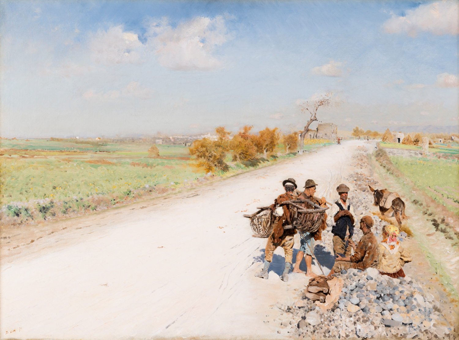 Giuseppe De Nittis Sur la route de Castellammare, 1875, Collezione privata - Courtesy Enrico Gallerie d’Arte, Milano