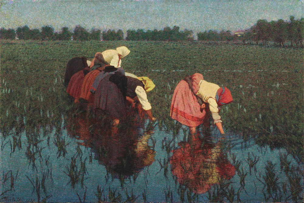 Angelo Morbelli Le risaiuole,1897, Collezione privata 