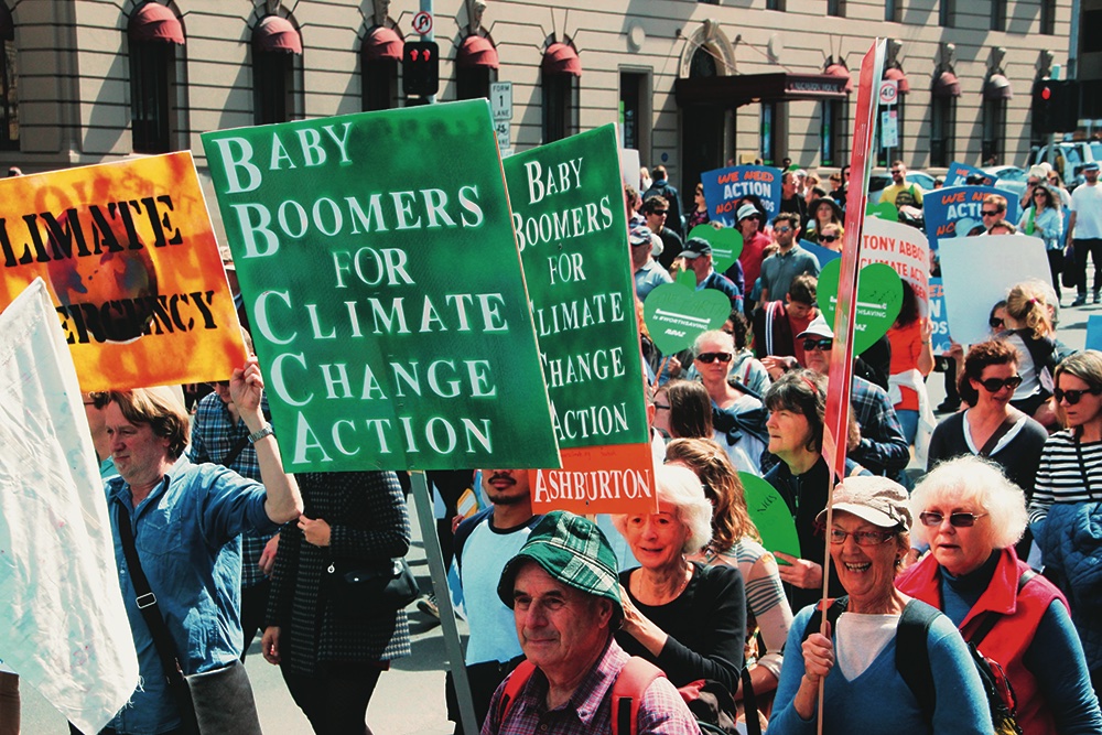 Manifestazione contro il cambiamento climatico, Australia, 2023 (Wikipedia).