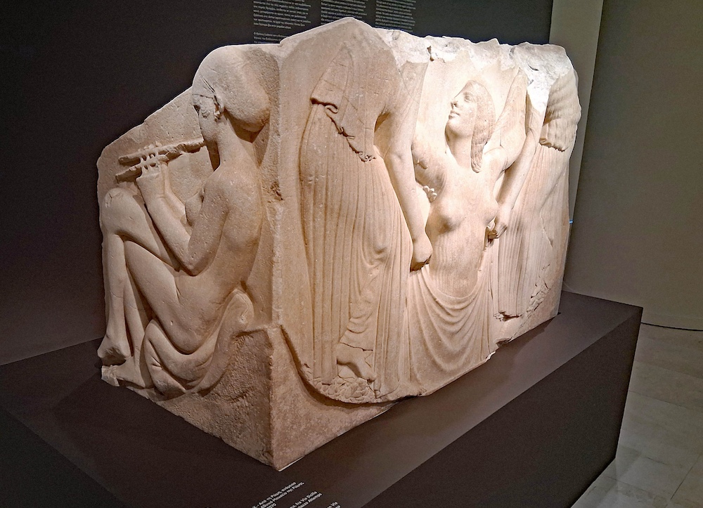 Veduta angolare del Trono Ludovisi