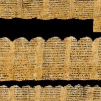 Papiro ercolanese in corso di decifrazione square