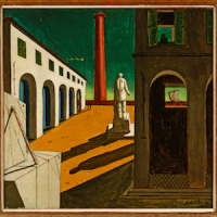 de Chirico Enigma della partenza square